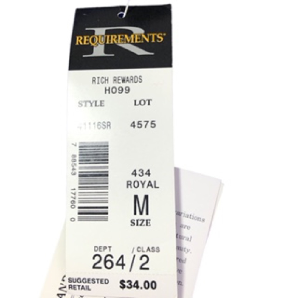 NWT Requirements Christmas Hand Beaded Royal Blue Vest Size M - Picture 8 of 9